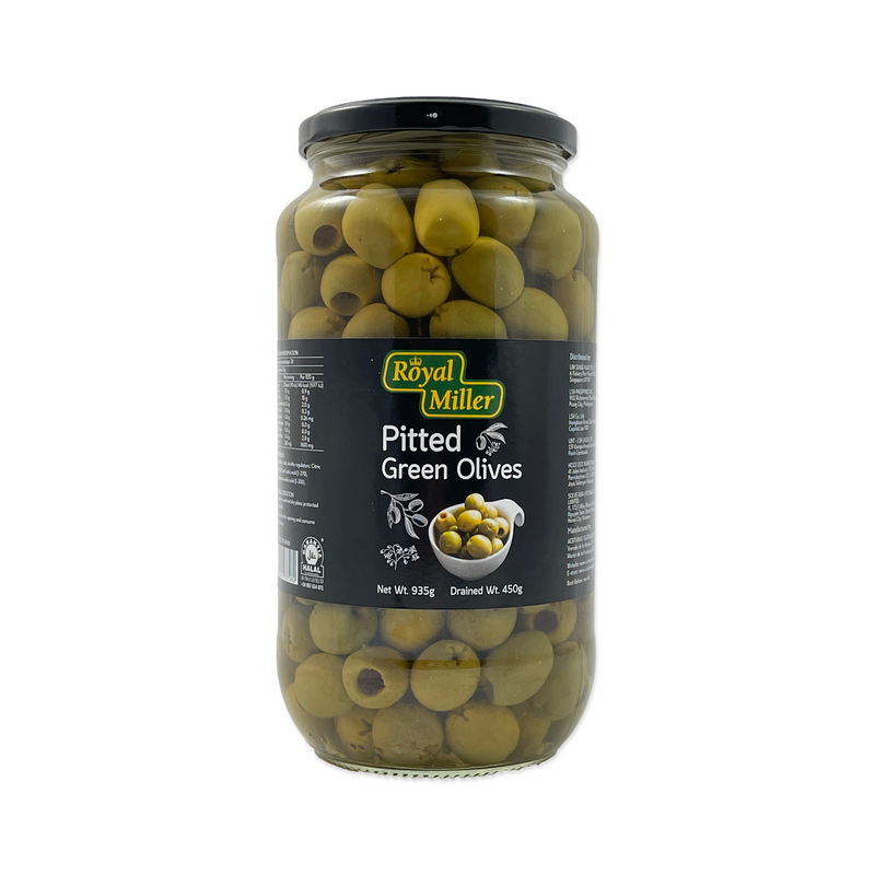 Royal Miller Pitted Green Olives 935g