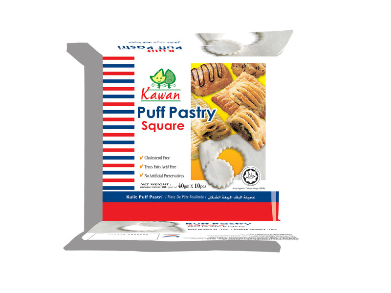 Puff Pastry Square 4" - Kawan 24x(10'sx40g) - LimSiangHuat