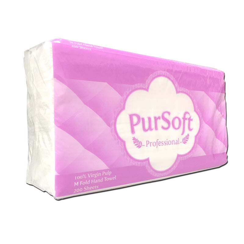 Pursoft Paper Towel (M-Fold Hand Towel) - 20x200's - LimSiangHuat