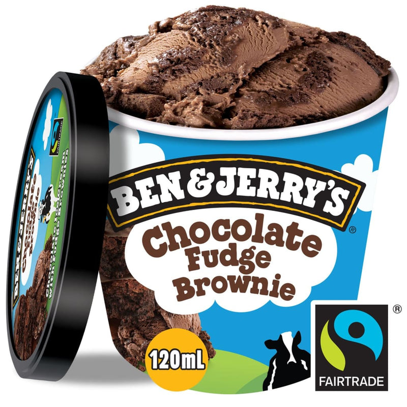 Ben & Jerrys Chocolate Fudge Brownie Mini Cup 12x120ml - LimSiangHuat