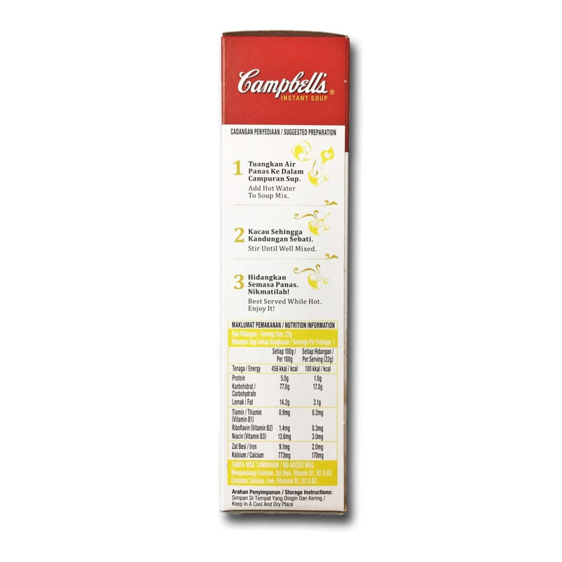 Cream of Corn Instant Soup Campbells (3's x 22g) - LimSiangHuat