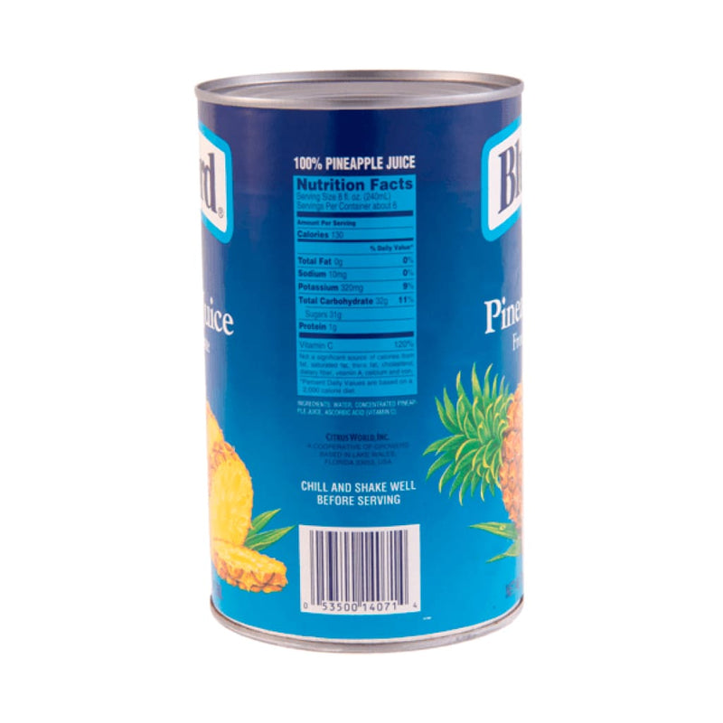 Pineapple Juice -Blue Bird 12x46oz - LimSiangHuat