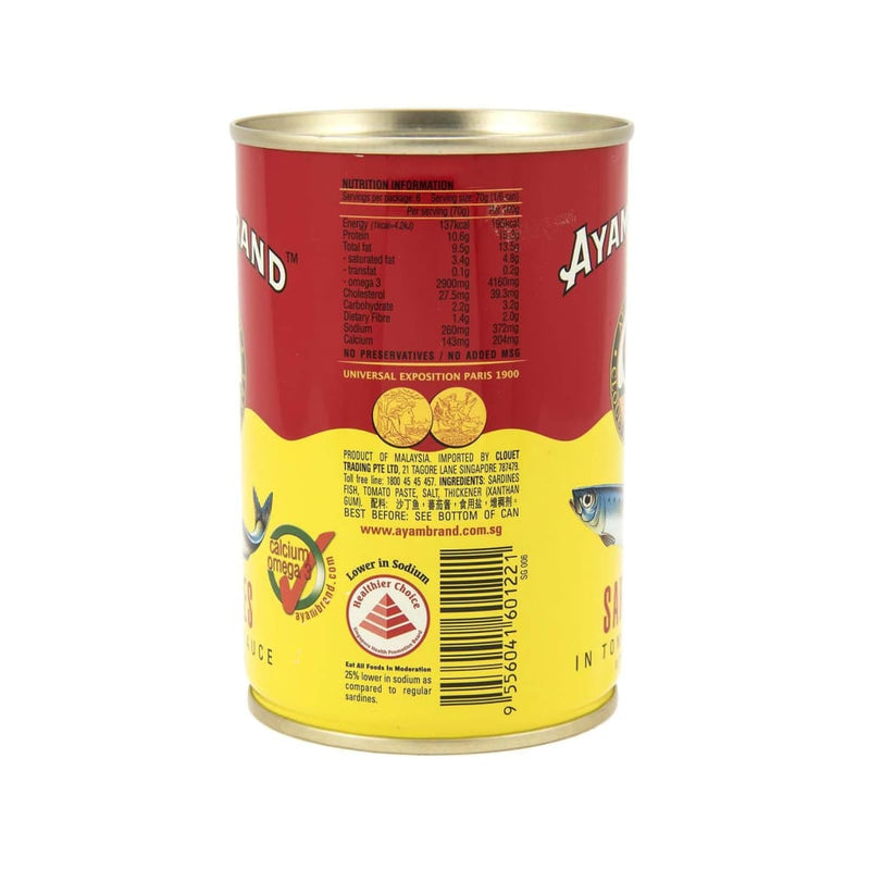 Sardines in Tomato Sauce - Ayam 36x425g - LimSiangHuat