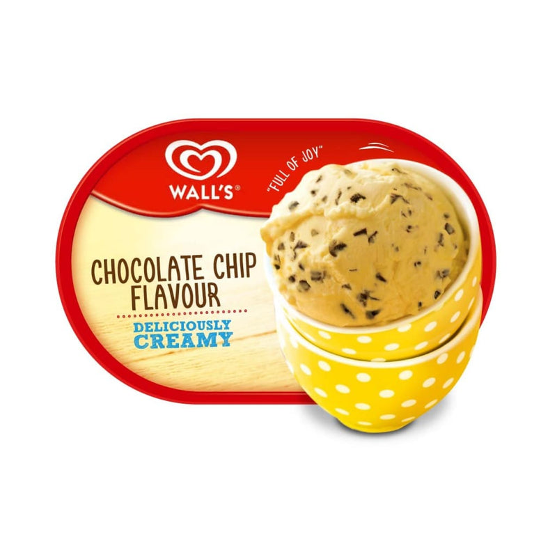 Walls Tub Chocolate Chip Ice Cream 4X1500ml - LimSiangHuat