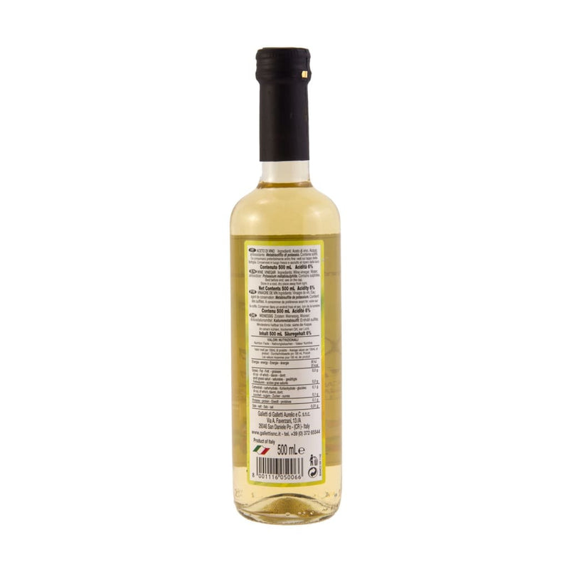 White Wine Vinegar - Galletti 12x500ml - LimSiangHuat